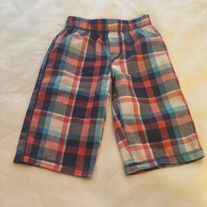 Carter's Red and Blue Plaid Shorts